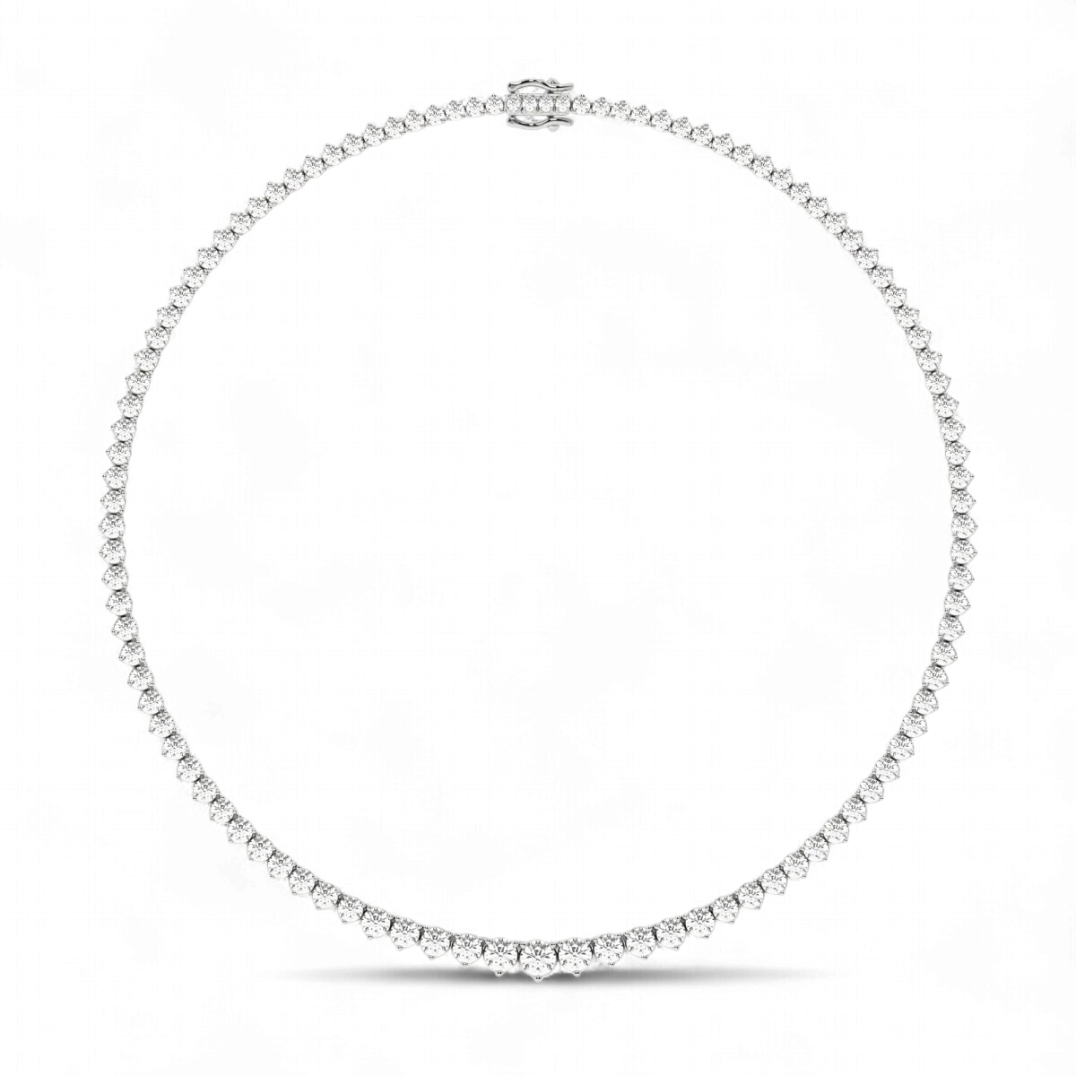 Graduated Diamond Tennis Necklace