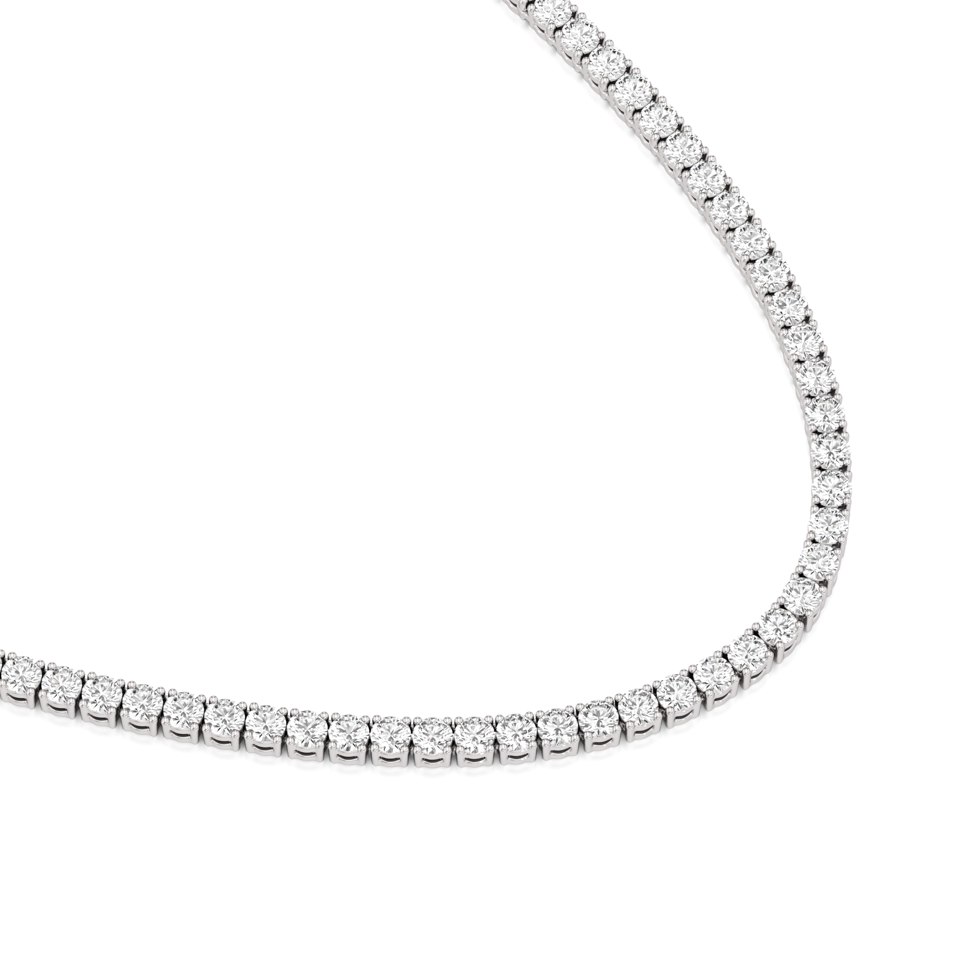 10ct Tennis Necklace 2.5mm