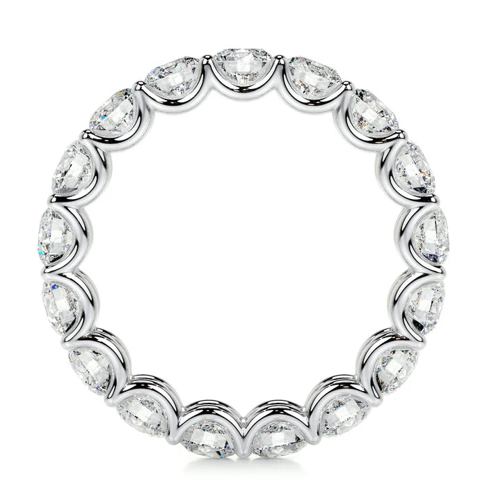 Round Cut Eternity Wedding RIng