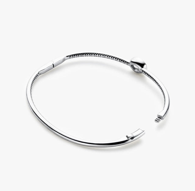 1ct Oval Diamond Bezel Bangle