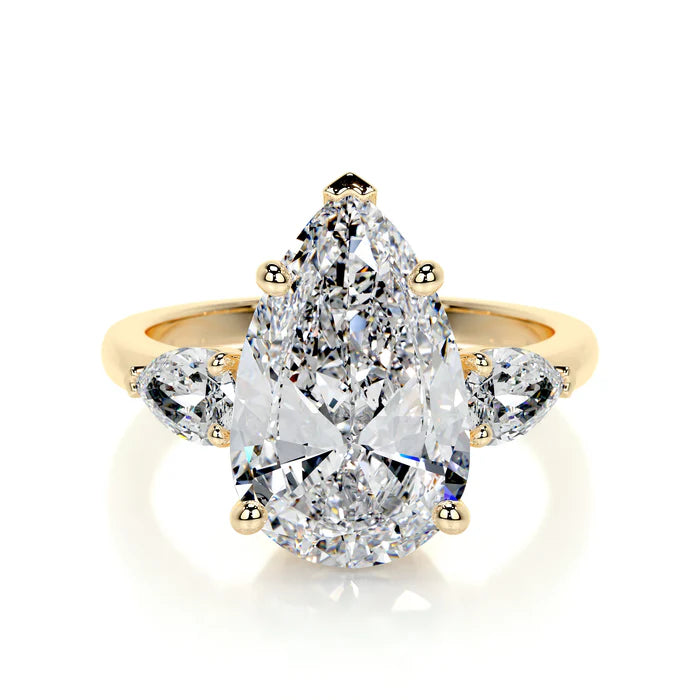 Pear Diamond 3-Stone Engagement Ring