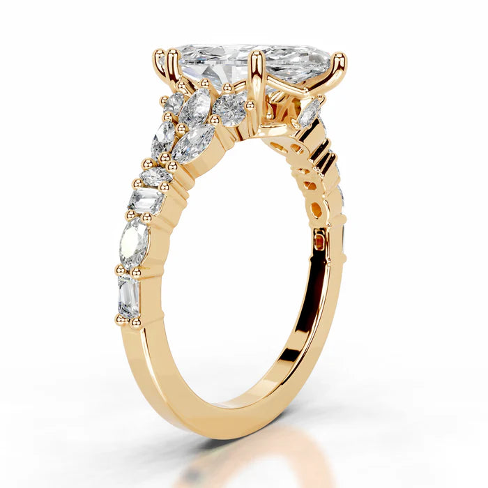 Marquise and Mixed Shape Diamond Engagement Ring
