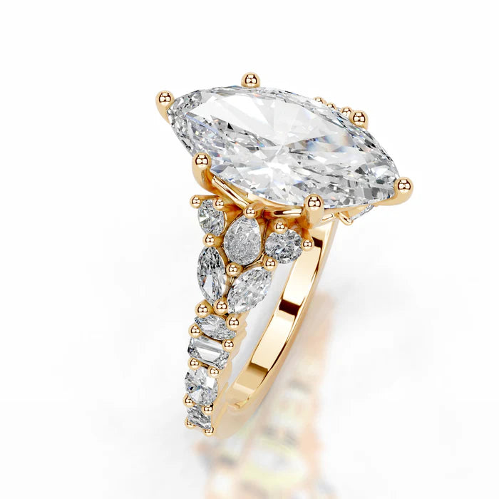 Marquise and Mixed Shape Diamond Engagement Ring