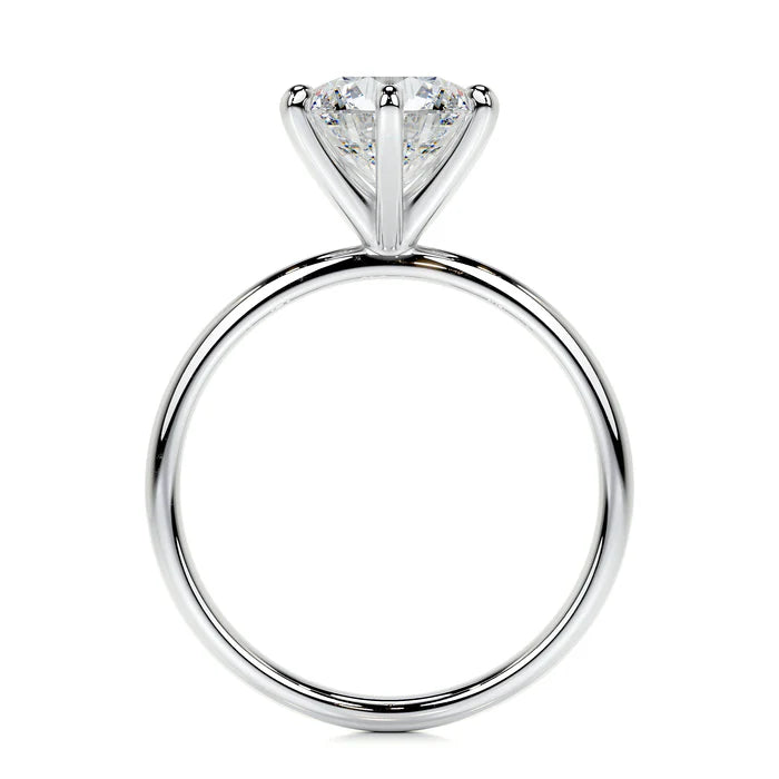 Round Cut Diamond 6 Prong Engagement Ring