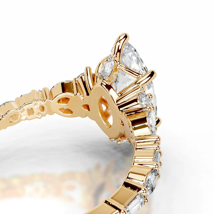 Marquise and Mixed Shape Diamond Engagement Ring
