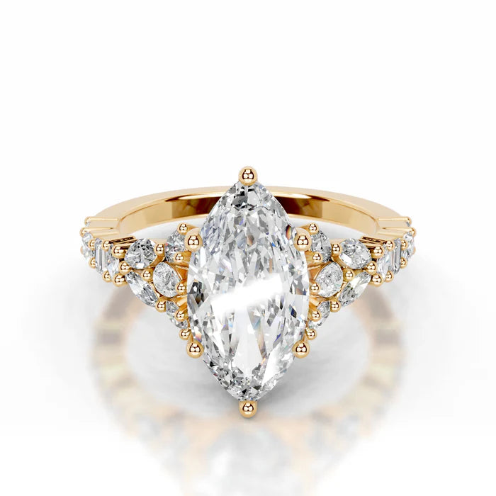 Marquise and Mixed Shape Diamond Engagement Ring