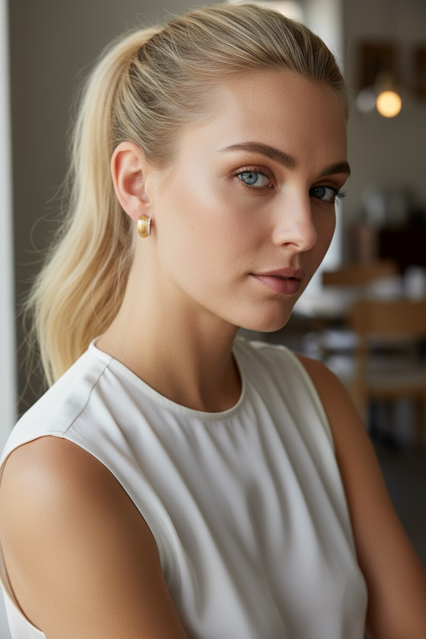 Lumire Hoop Earrings 18K Gold