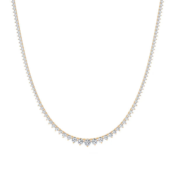Graduated Diamond Tennis Necklace