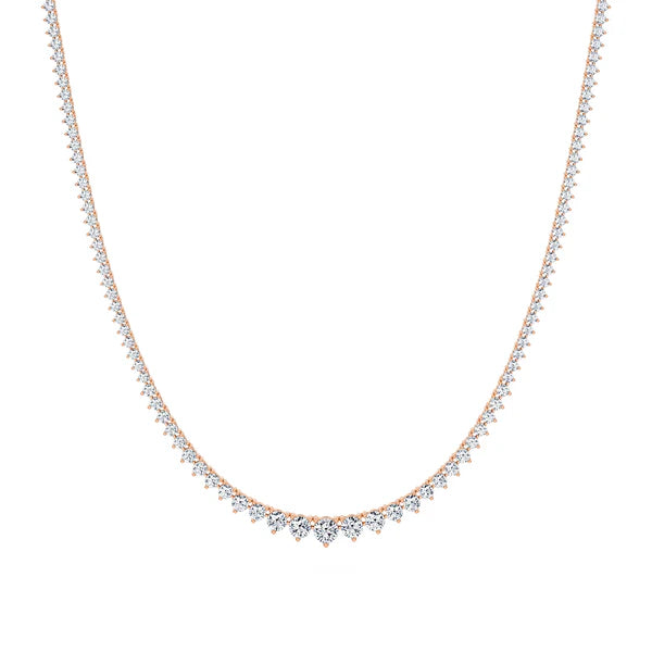 Graduated Diamond Tennis Necklace