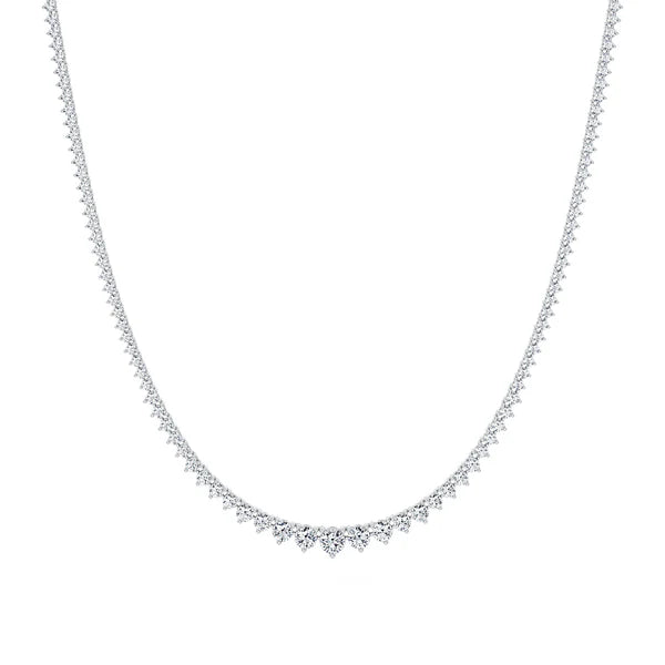 Graduated Diamond Tennis Necklace