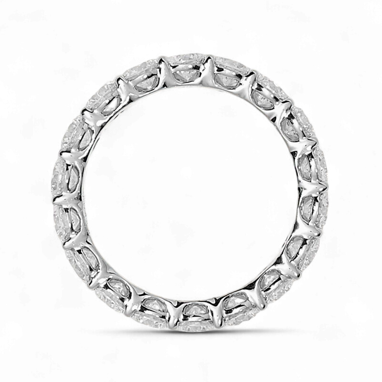 Round Cut Diamond Eternity Ring 3 CTTW